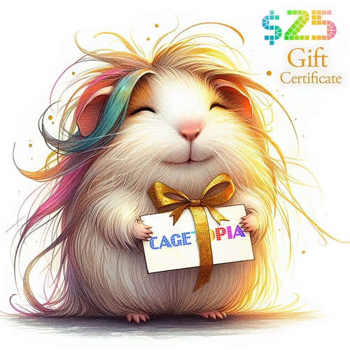 $25 Gift Certificate for Cagetopias C&C Cages for Guinea Pigs and supplies