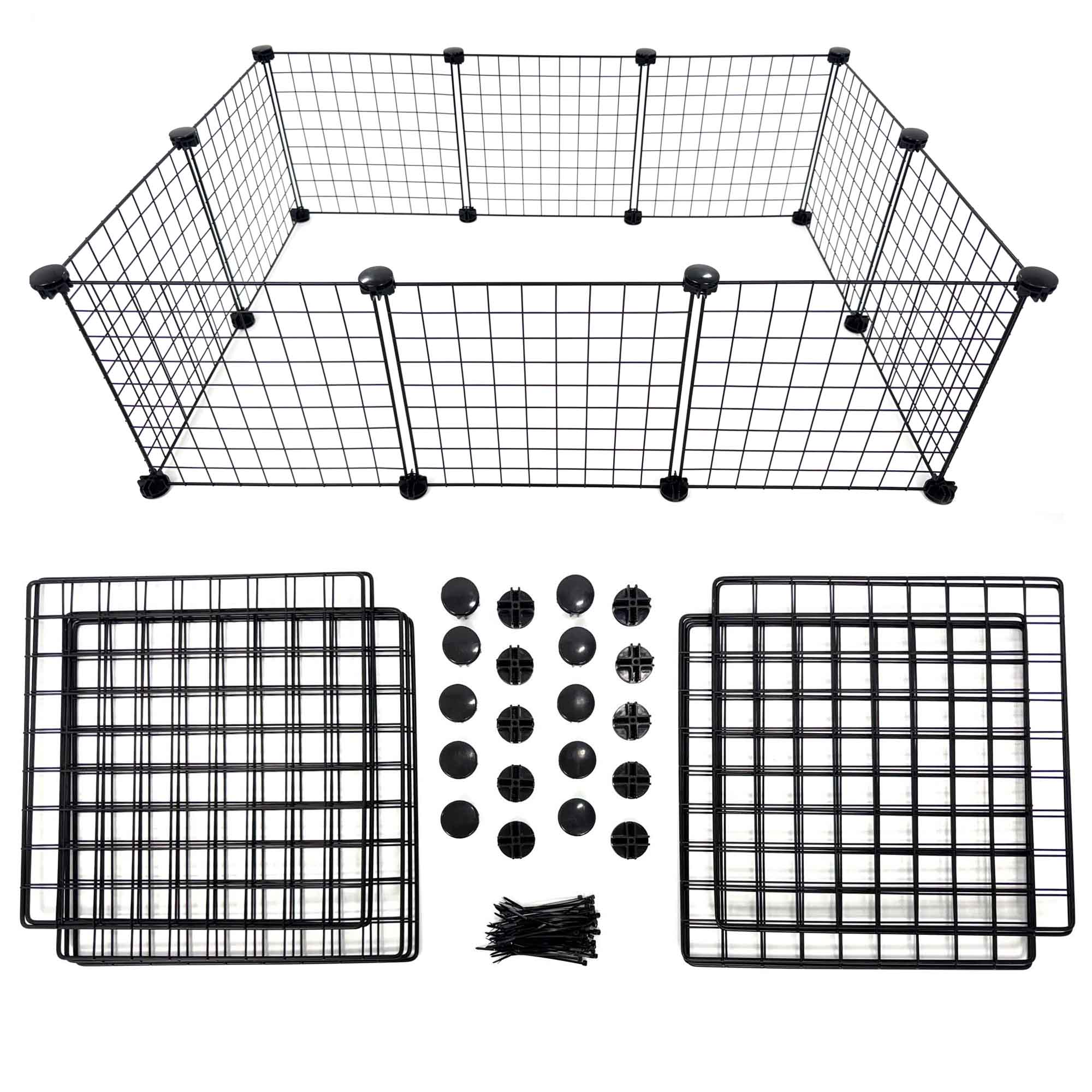 Small 2x3 Grid and Connector Set / Pack for C&C Cages for guinea pigs and other small pets