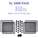 XL Grid and Connector Pack with counts