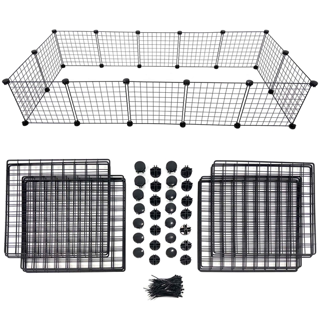 XL 2x5 Grid Pack with Connectors and zip ties for a 2x5 C&C Cage for guinea pigs