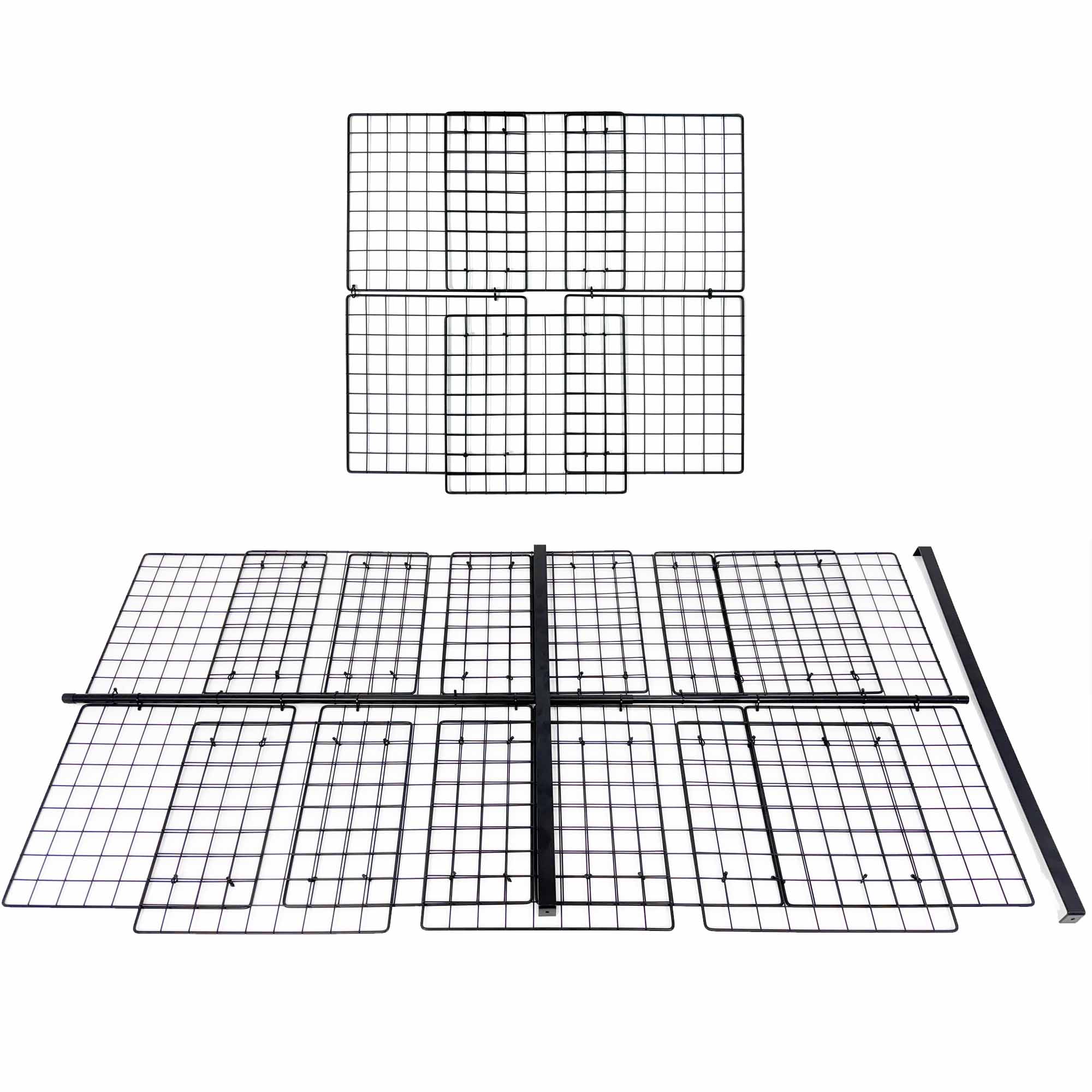 Grid cover for Jumbo (2x6 grid) C&C Cage with a Wide (2x2 grid) loft for guinea pigs by Cagetopia