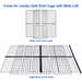 Grid cover for Jumbo (2x6 grid) C&C Cage with a Wide (2x2 grid) loft for guinea pigs by Cagetopia with text