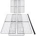 Grid Cover for Large 2x4 grid Deluxe cage with a 2x2 Wide Loft for C&C Guinea Pig Cages by Cagetopia