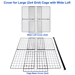 Grid Cover for Large 2x4 grid Deluxe cage with a 2x2 Wide Loft for C&C Guinea Pig Cages by Cagetopia with Text