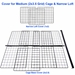 Medium Cover for a 2x3.5 Grid size C&C guinea pig cage with text