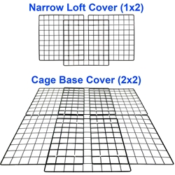 Deluxe cover for small cage with a Narrow Loft for Guinea Pig C&C Cages by Cagetopia