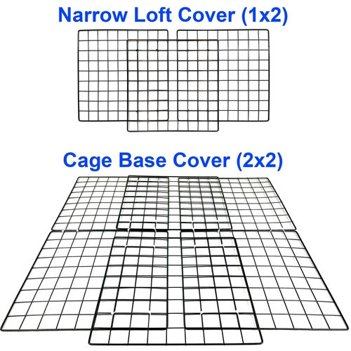 Deluxe cover for small cage with a Narrow Loft for Guinea Pig C&C Cages by Cagetopia