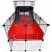 XL with Wide Loft Covered C&C Guinea Pig Cage by Cagetopia