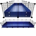 Jumbo 2x6 grids C&C Guinea Pig Cage by Cagetopia in Navy Coro