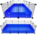 Large 2x4 grids C&C Guinea Pig Cage by Cagetopia in Blueberry Coro