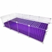 Large 2x4 Grid C&C Guinea Pig Cage Covered, Violet, white grids, by Cagetopia