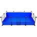 Medium Cage 2x3.5 grids in Blueberry with a high, 12" back wall by Cagetopia