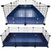 Medium 2x3.5 grids C&C Guinea Pig Cage by Cagetopia shown in Navy Coroplast