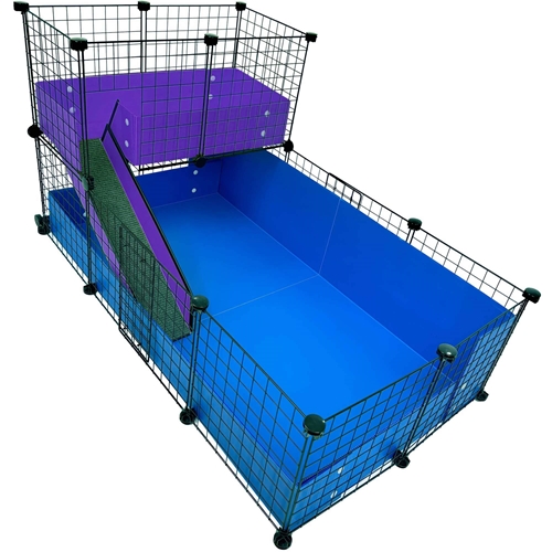 Cagetopia Medium 2x3.5 Guinea Pig Cage with a Narrow Loft for guinea pigs