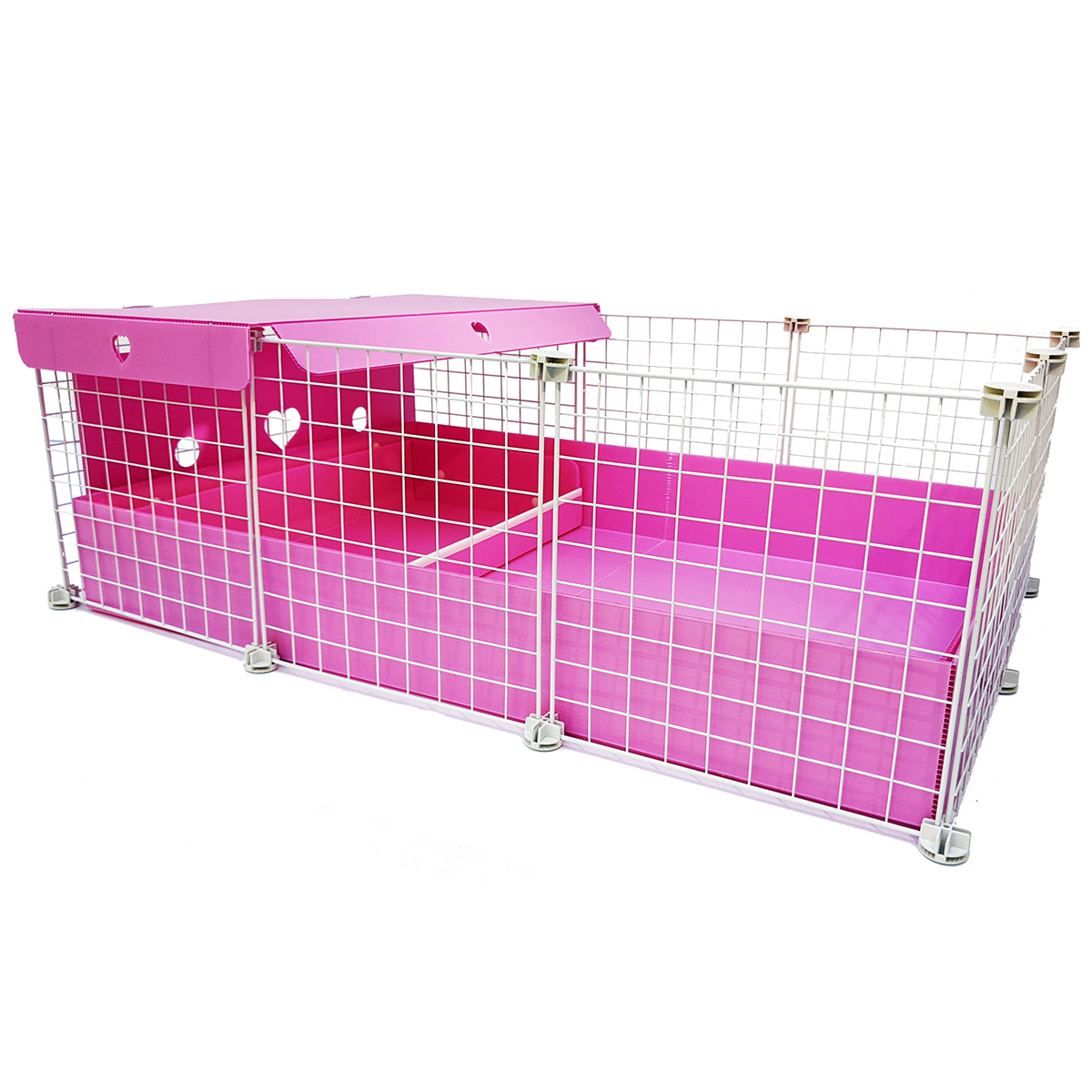 Pink guinea pig hutch best sale