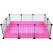 Small 2x3 grids C&C Guinea Pig Cage by Cagetopia in pink