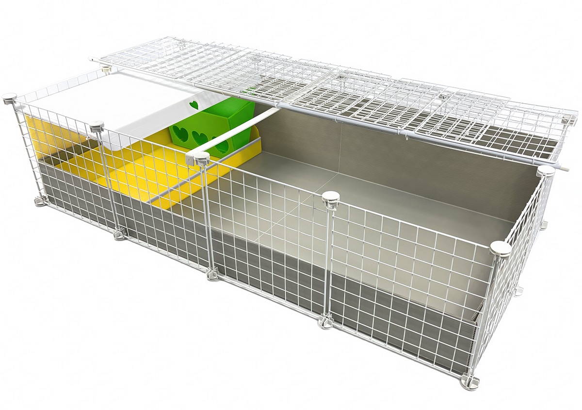 C C Starter Kit Large Covered Cage with Kitchen Suite