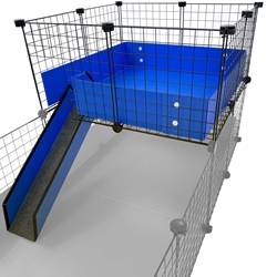 Wide Loft (2x2 Grids) for C&C Guinea Pig Cage by Cagetopia