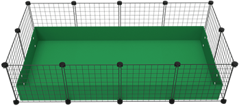 2x4 Grid Large C&C Cage by Cagetopia shown in Green