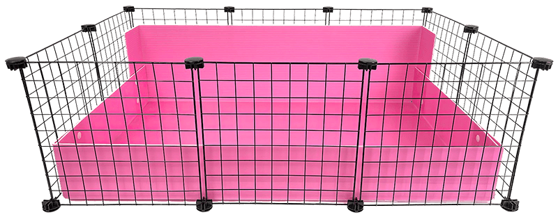 Small Single-level C&C Cage by Cagetopia shown in Pink