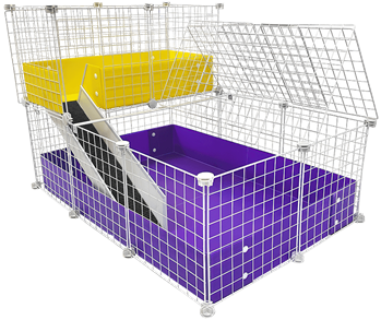 Small 2x3 Deluxe 2-level C&C Cage by Cagetopia